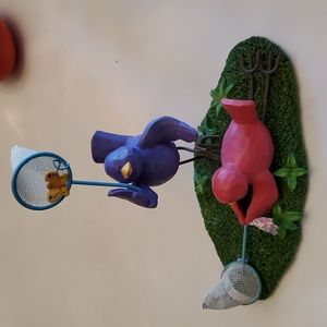 Birds catching butterflies